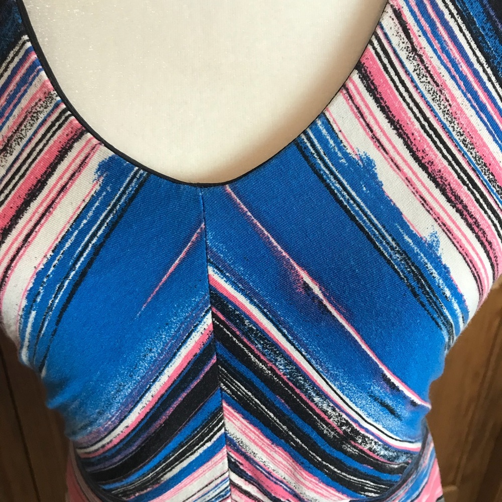 I ❤️Ronson Mult-Color Halter Top Sun Dress - Picture 4 of 8